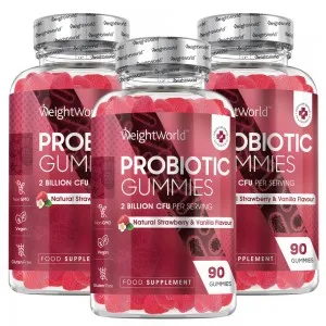 Probiotic Gummies For Gut l 90 Flavoured Gummies l WeightWorld