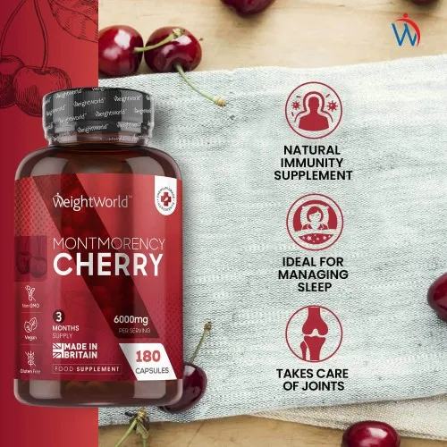 Montmorency Cherry Capsules, Natural Sleeping Aid