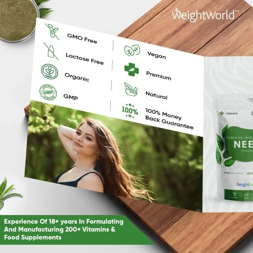 Neem Powder Buy Organic Neem Leaf Powder Supplement WeightWorld