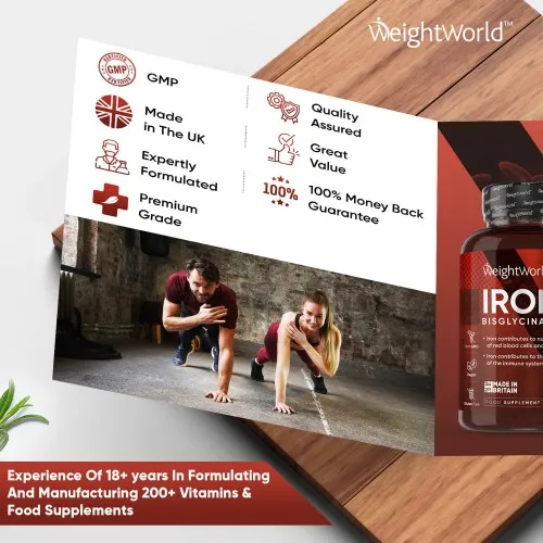 Iron Tablets Vegan Iron Deficiency Supplement WeightWorld