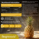 Nutritional information of our bromelain supplement