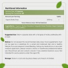 Nutritional information of our organic barley grass capsules