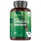 Bottle of WeightWorld's Vegan Omega-3 Capsules